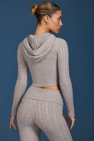 Chunky Cable Knit Hoodie