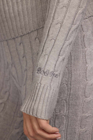 Chunky Cable Knit Hoodie