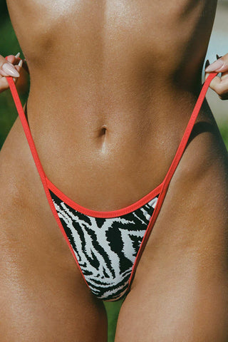 Reversible Thong Bikini Bottoms