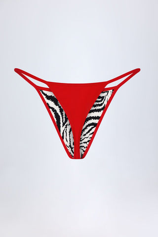 Reversible Thong Bikini Bottoms