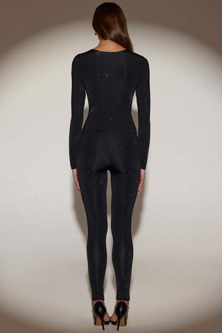 Embellished High Waist Leggings