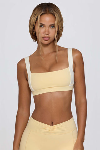 Contrast Straps Sports Bra