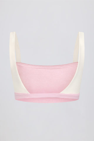Contrast Straps Sports Bra