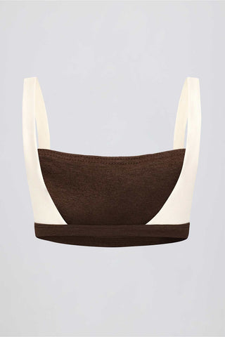 Contrast Straps Sports Bra