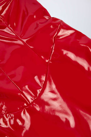 Shiny Vinyl Corset Mini Dress