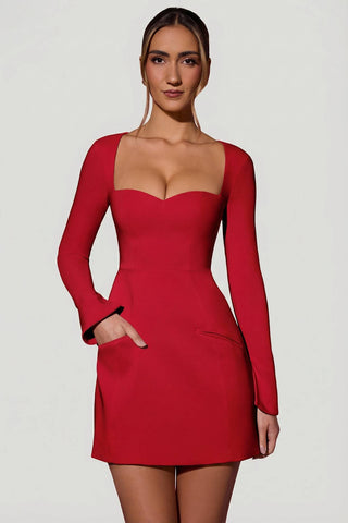 Sweetheart Neckline A Line Mini Dress