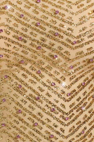 Embellished Scarf Detail Asymmetric Top