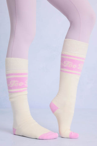 Powder Pink Knee High Ski Socks