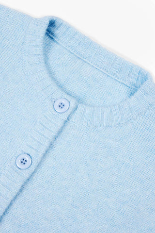 Powder Blue Cropped Cardigan