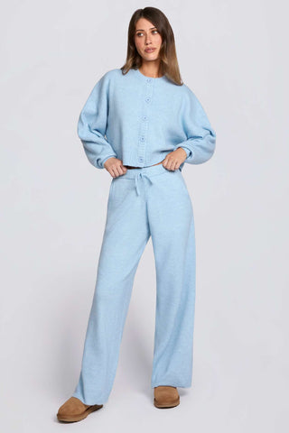 Powder Blue Cropped Cardigan