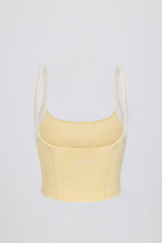 Cropped Square Neck Tank Top