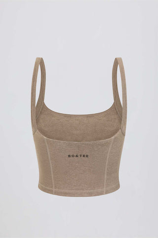 Cropped Square Neck Tank Top