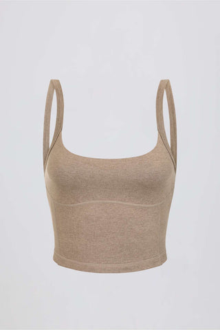 Cropped Square Neck Tank Top