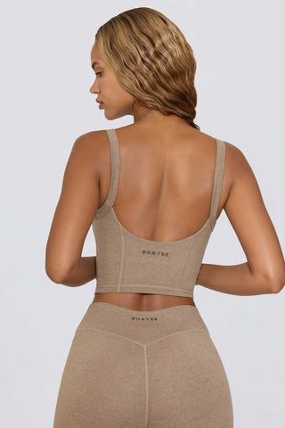 Cropped Square Neck Tank Top