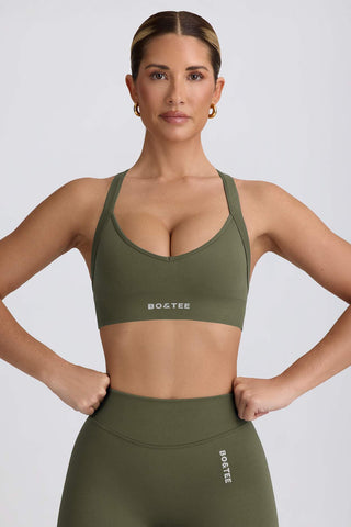 Sculpted Cross Back Sports Bra