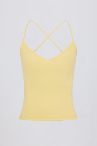 Strappy Cross Back Tank Top