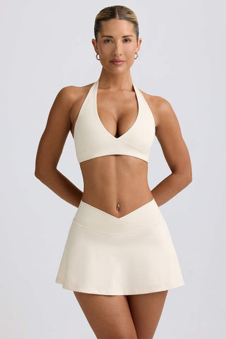 Crossover Waist Mini Skort