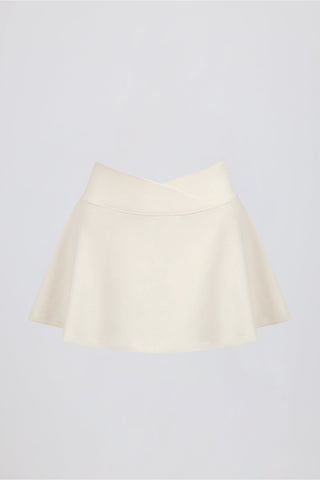 Crossover Waist Mini Skort