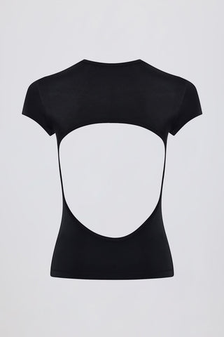 Silky Cut Out Back Tee