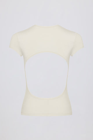Silky Cut Out Back Tee