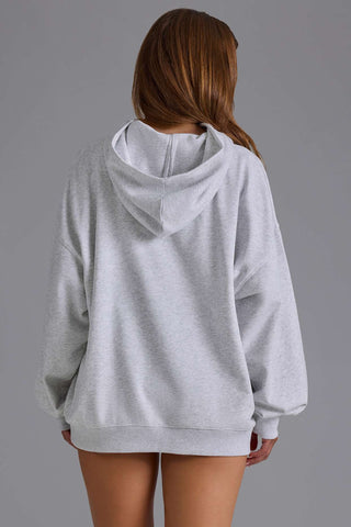 Oversized Hoodie with Applique Detail