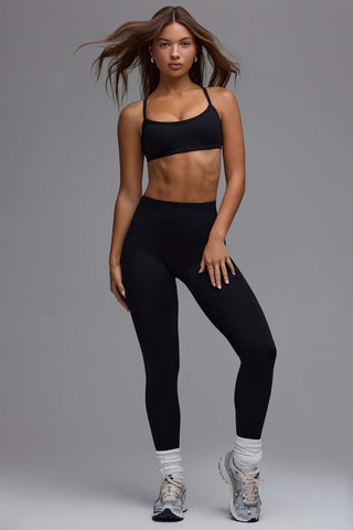 Open Back Ribbed Sports Bra
