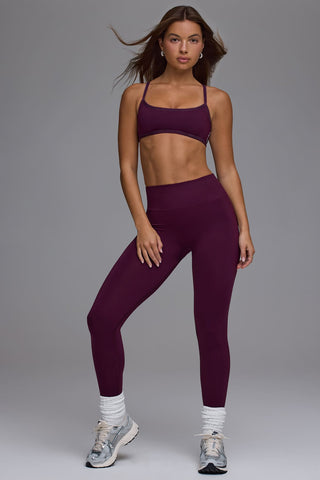 Open Back Ribbed Sports Bra