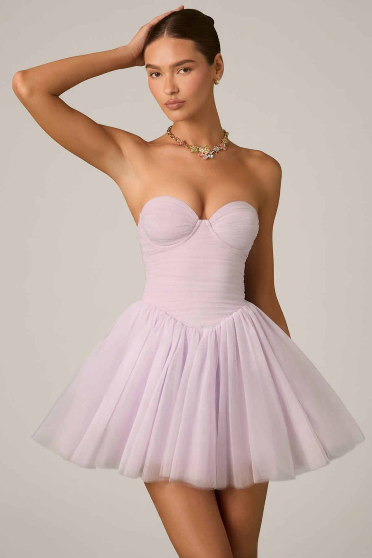 Tulle Corset Mini Dress