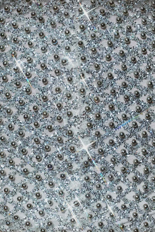 Ruched Mesh Mini Skirt