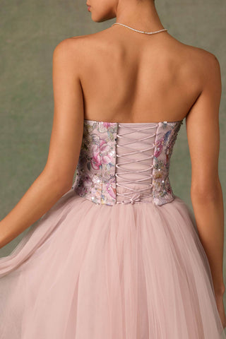 Floral Embellished Corset Top