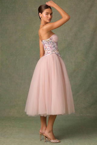 Floral Embellished Corset Top