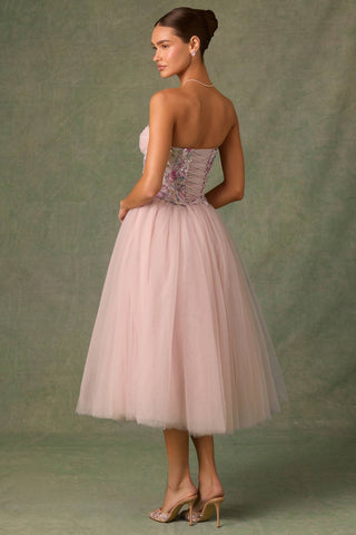 Floral Embellished Corset Top