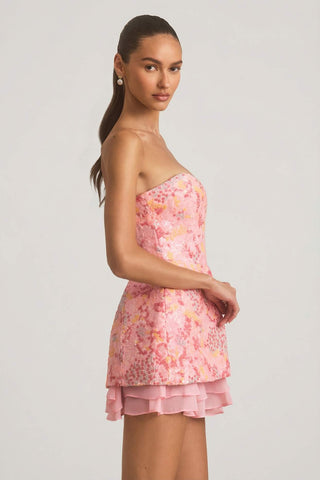 Embellished Strapless Corset Mini Dress