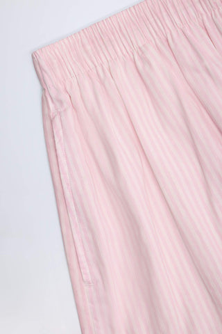 Tie Front Cotton Shorts