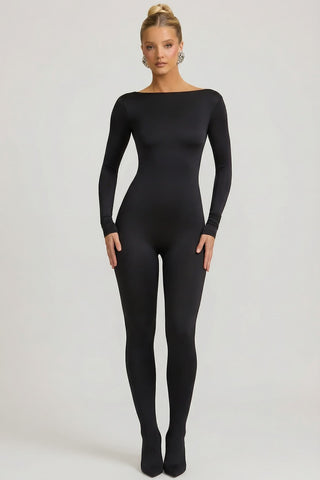 Slinky Jersey Bow Back Jumpsuit