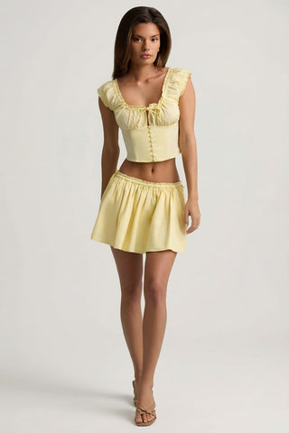 Ruched Corset Top with Sweetheart Neckline