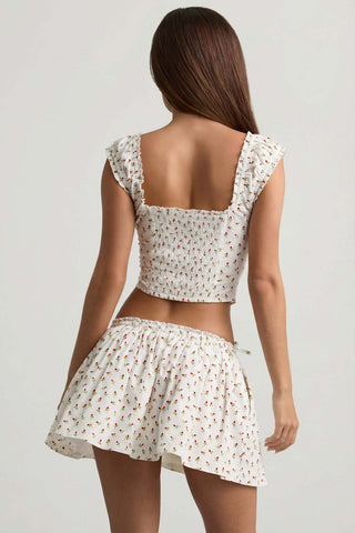 Ruched Corset Top with Sweetheart Neckline