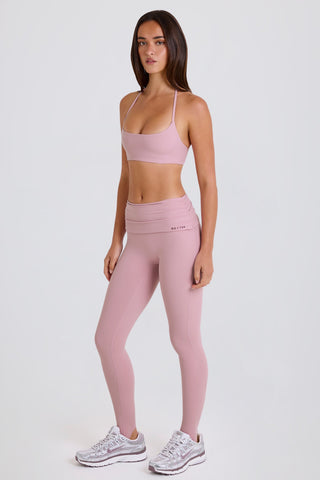 Silky Foldover Stirrup Leggings