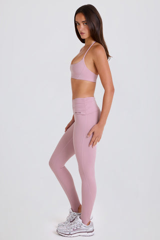Silky Foldover Stirrup Leggings