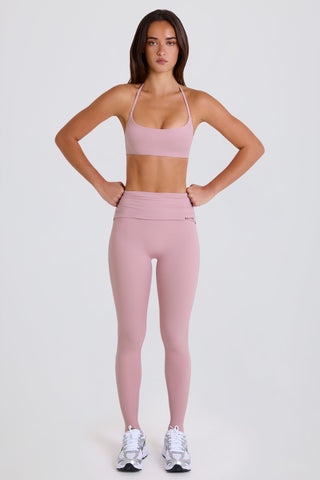 Silky Foldover Stirrup Leggings