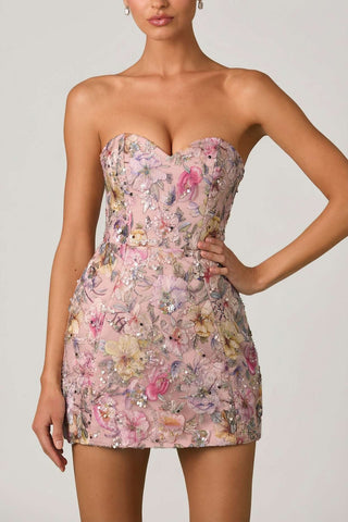 Embellished Convertible Lace Up Gown