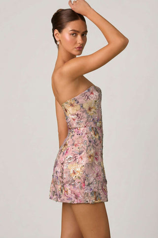 Embellished Convertible Lace Up Gown