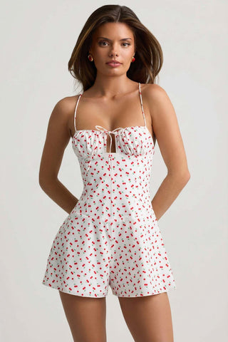 Ruched Backless Playsuit