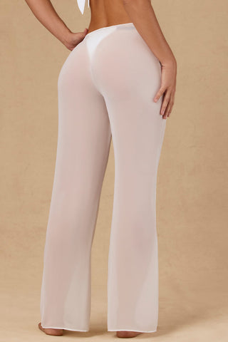 Tie Front Wide Leg Trousers