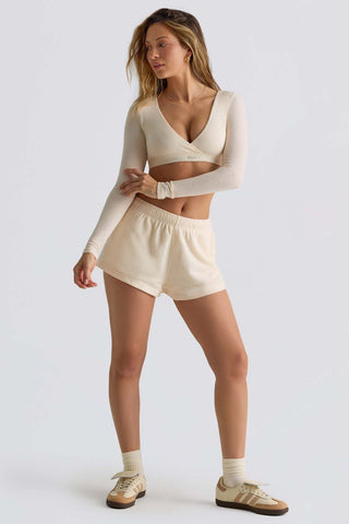 Soft Brushed Jersey Mini Shorts