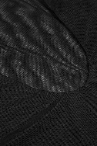 Soft Mesh Bodysuit with Clear Straps