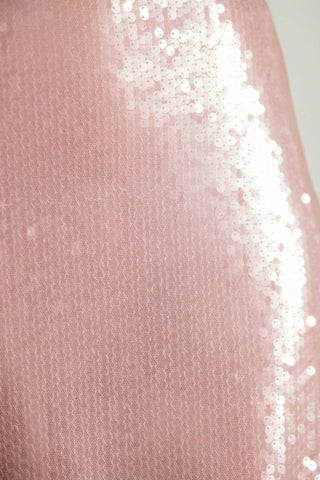 Sequin One Shoulder Cut Out Maxi Dress