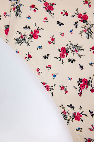 Floral Check Balconette Swimsuit