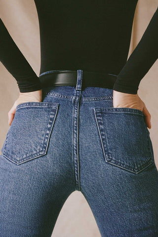 High Rise Flared Denim Jeans