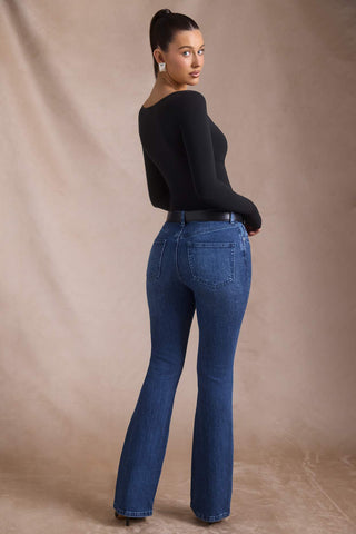 High Rise Flared Denim Jeans